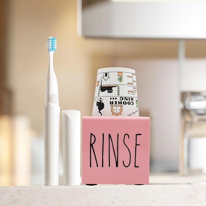 Pink Acrylic Dixie Cup Dispenser, Disposable Paper Cup Dispenser Storage Holder, 3/5 oz Dixie Cup Holder, Bathroom Paper Cup Rinse Organizer, Disposable Cup Caddy, Water Dispenser Cup Holder