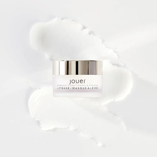 Jouer Conditioning & Repairing Lip Mask – Overnight Lip Mask for Dry Lips - Moisturizing Lip Balm - Maxi Lip for Plumper Lips and Visual Fullness - with Jojoba Oil and Grapeseed Oil for Hydration