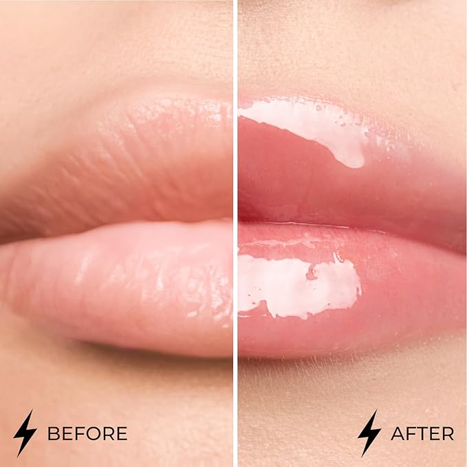 Lamel Dazzle Glow Crystal Clear Lip Gloss - Hydrating Lip Gloss - Non Sticky - Colored - Moisturizing - №402 Soulmate