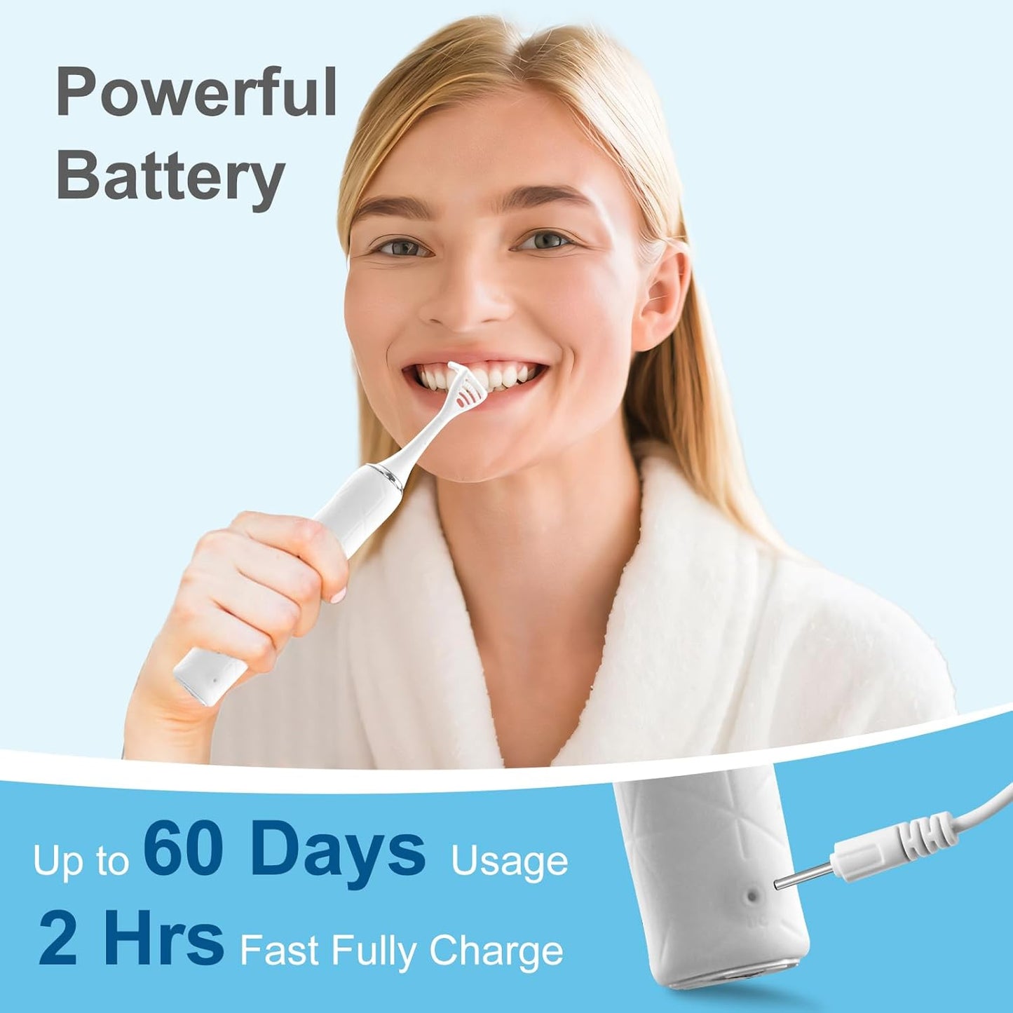 Electric Flosser for Teeth: with 4 Speeds and 50 Replacement Heads Instead of Water Floss and Floss Picks as Gum Stimulator,Tongue Cleaner,Dental Tools for Adults & Kids