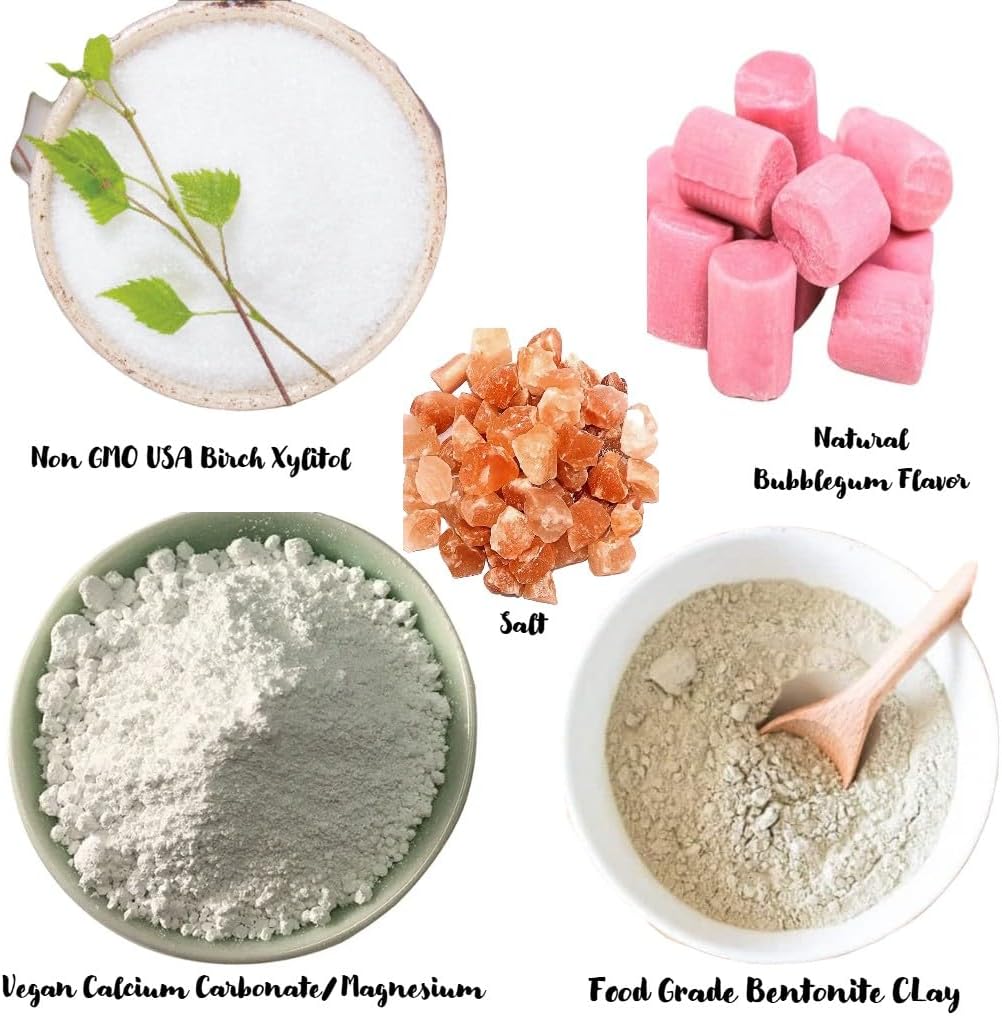 Simply Sooney Remineralizing Vegan Mineral Toothpaste Powder I Bubblegum Nano-hydroxyapatite Formula for Kids and Adults I Natural Whitening I Stronger Teeth 1.5oz (1.5 oz jar)