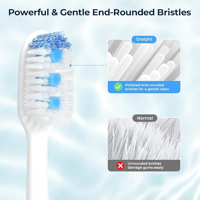 Pro Stain Eraser Medium Toothbrushes for Adults, Whitening Toothbrush with Spiral Medium Bristles for Smoke Tea Coffee Stain, Deep Plaque Removal, Rounded Bristle Tips for Gentle Cleaning