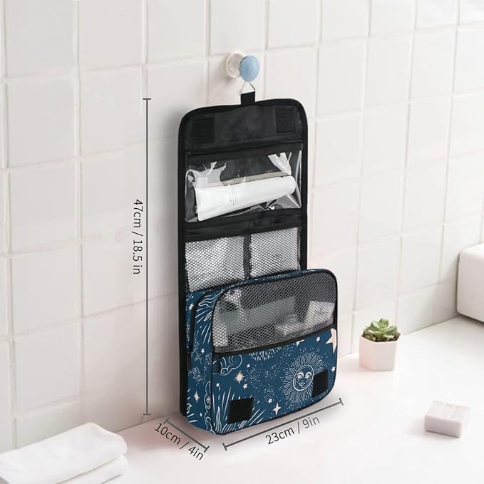 senya Hanging Travel Toiletry Bag Kit Makeup Case Cosmetics Organizer for Men Women