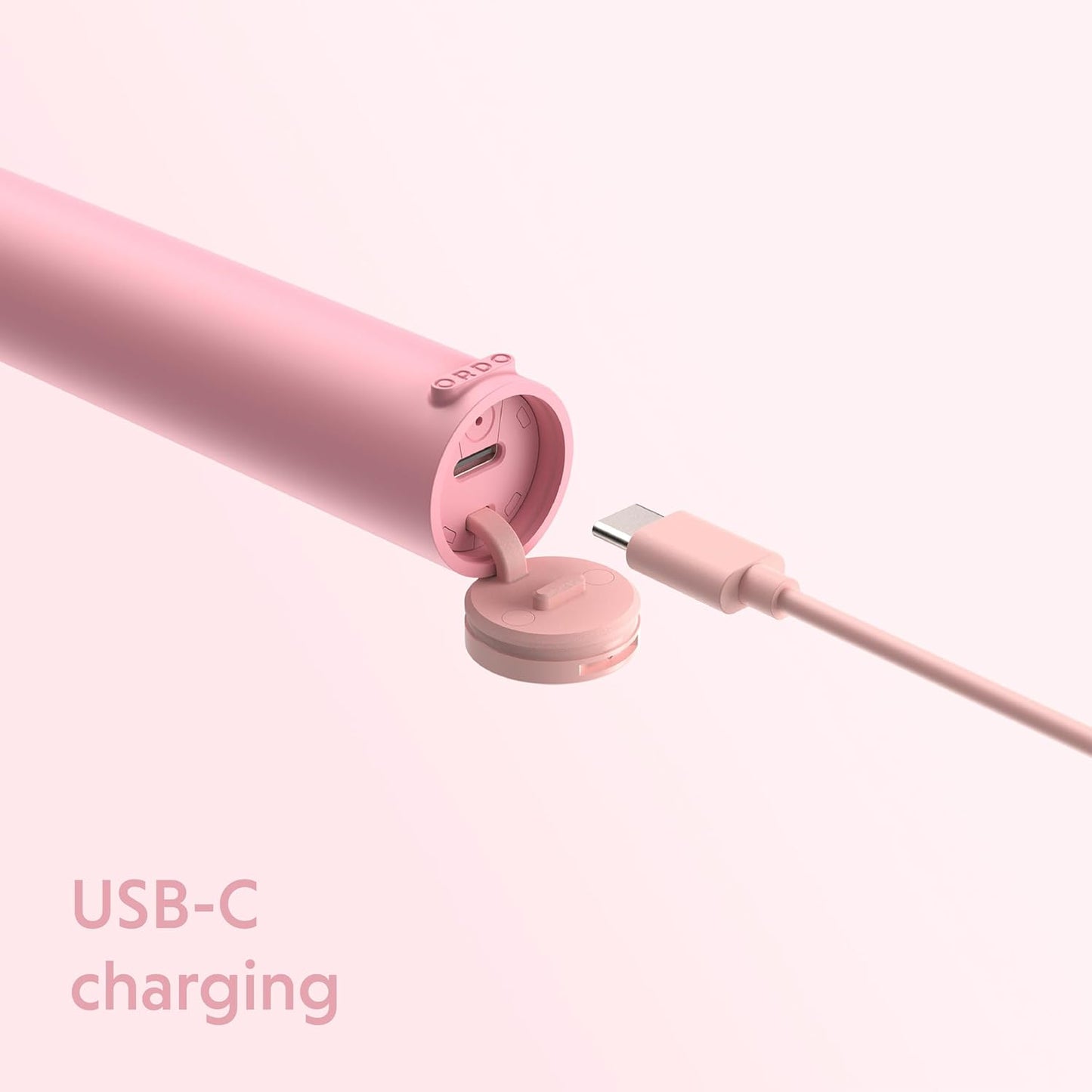 ORDO Lite Sonic Toothbrush, Electric Toothbrushes with 35,000 Pulses Per Min, Dual Modes, Over 5 Weeks Battery, Smart Timer, Waterproof, USB C, Petal