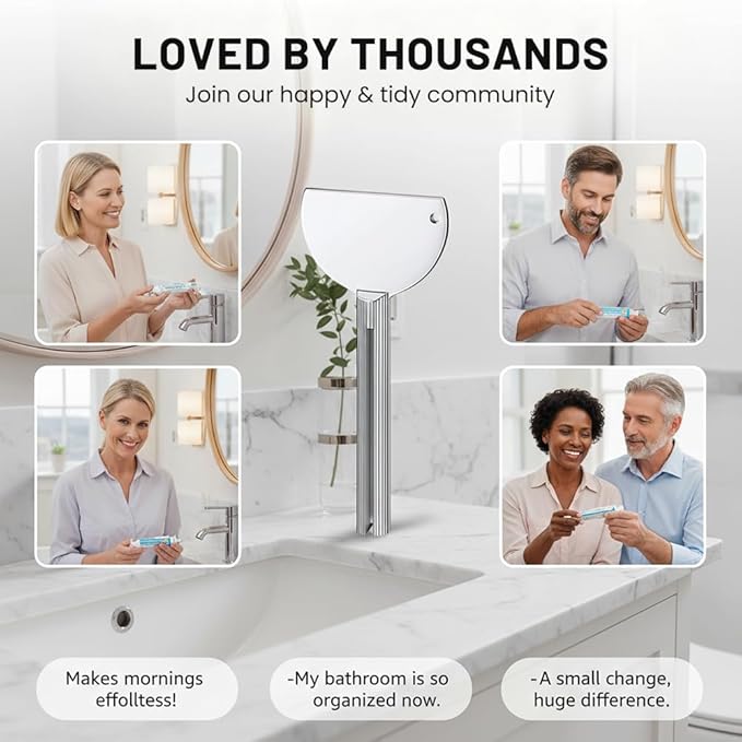 Toothpaste Squeezer, Metal Tube Squeezer Key Stainless Steel Toothpaste Roller Tube Wringer for Paint, Cream, Cosmetic and Hair Dye (B*2 PCS)