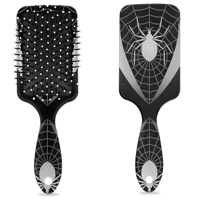 Kids Hair Brush for Boys Girls Toddler - Detangler Hairbrush for Wet Dry Thin Long Curly Hair Pain-Free Comb (Grey Web)