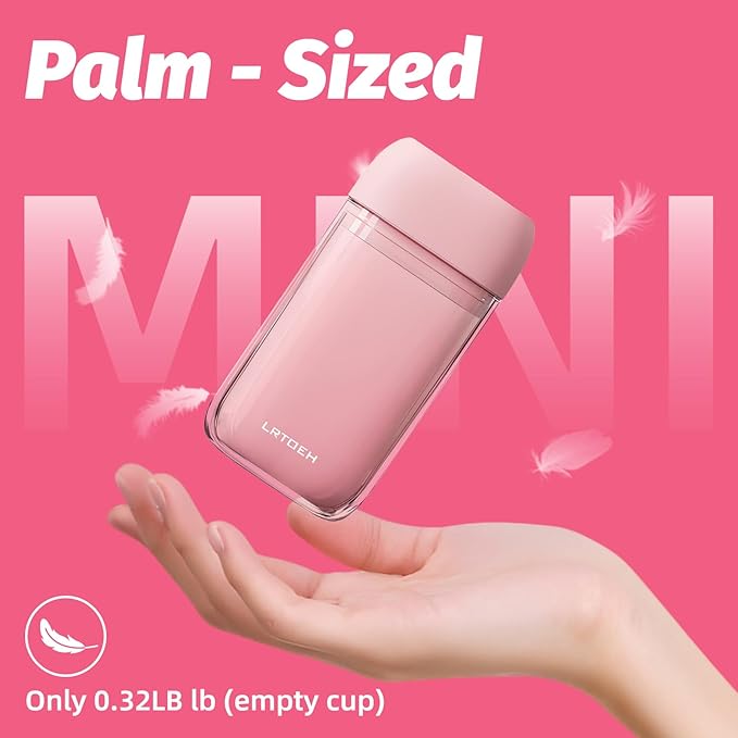 Travel Toothbrush Cup Set, Portable Travel Wash Cup with Foldable Toothbrush, Small Toothbrushes Case Holder with Cover, Lightweight Mini for Hiking, Business Trip (Pink)