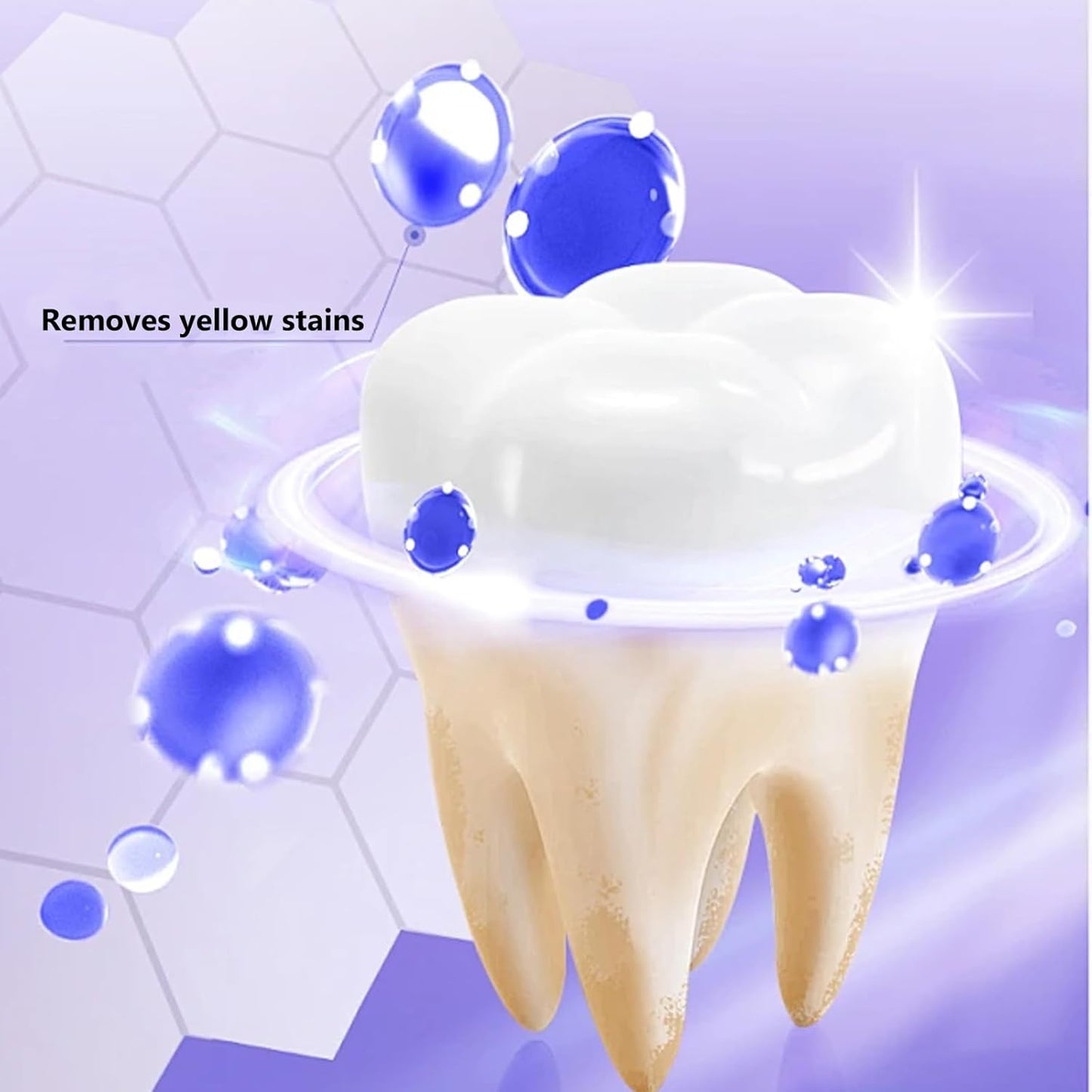 Purple Toothpaste for Teeth Whitening, Purple Whitening Toothpaste, Tooth Stain Removal Colour Corrector 50ml