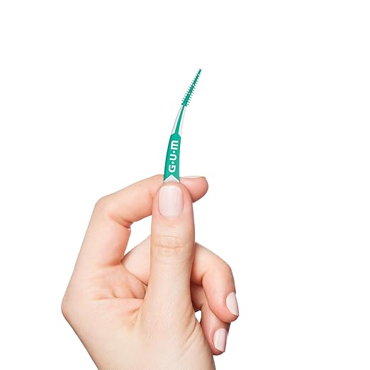 GUM Soft-Picks Advanced, Easy to Use Dental Picks for Teeth Cleaning and Gum Health, Disposable Interdental Brushes with Convenient Carry Case, Dentist Recommended Dental Picks, 90 Count (Pack of 3)