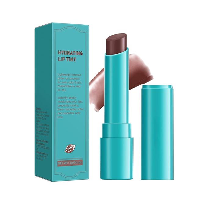 Charm Kiss Colored moisturizing lipstick,hydrates and hydrates the lips,Long-Lasting Waterproof Lip Gloss Lipstick,Natural Lip Moisturizer with Vitamin E,Non-Stick Cup Lip Tint Stain(6# Peach Taupe)