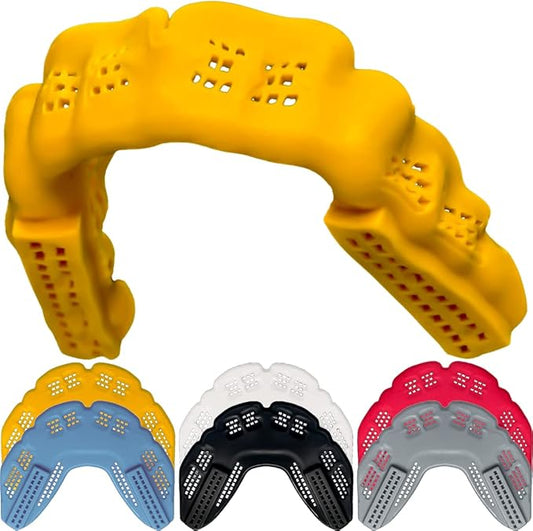 Bulletproof: World’s Thinnest Most Breathable Mouthguard is 3X Stronger! Football MMA Hockey Rugby Basketball BJJ Lacrosse Boxing Sports Mouth Guard Grinding Teeth. Boys Girls Adult Youth Kids Braces