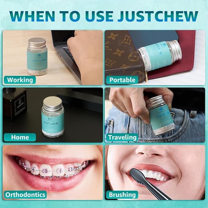 Toothpaste Tablets - Nano Hydroxyapatite,Fluoride & Plastic Free, Eco & Travel Friendly，Natural Whitening Toothpaste - Remineralize with NHA （1 Bottle / 1 Month-Coconut Mint）