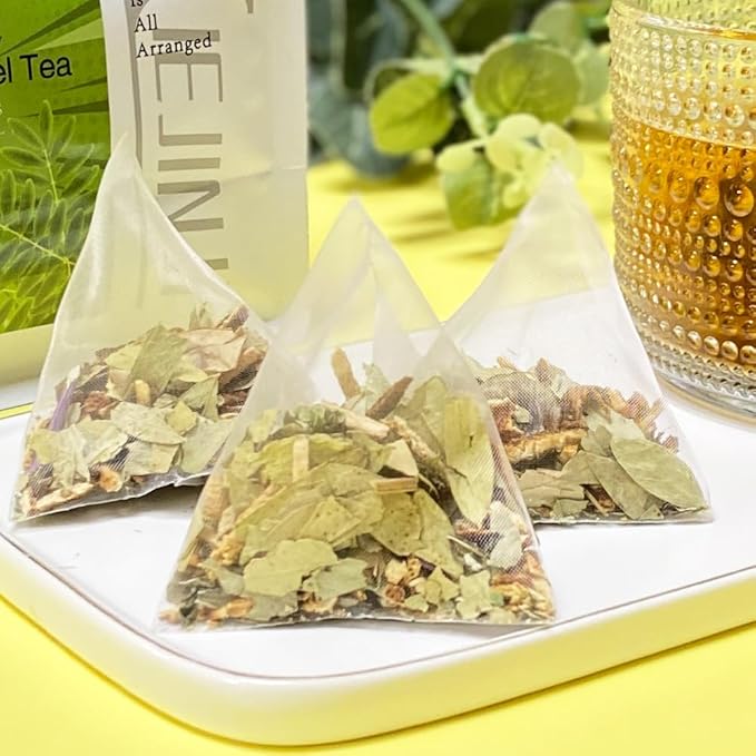 XIEJINJI Senna Tangerine Peel Tea Bags, 40 Count, 4.2g Each – Gentle Daily Cleanse for Constipation Relief & Digestive Balance, Caffeine-Free