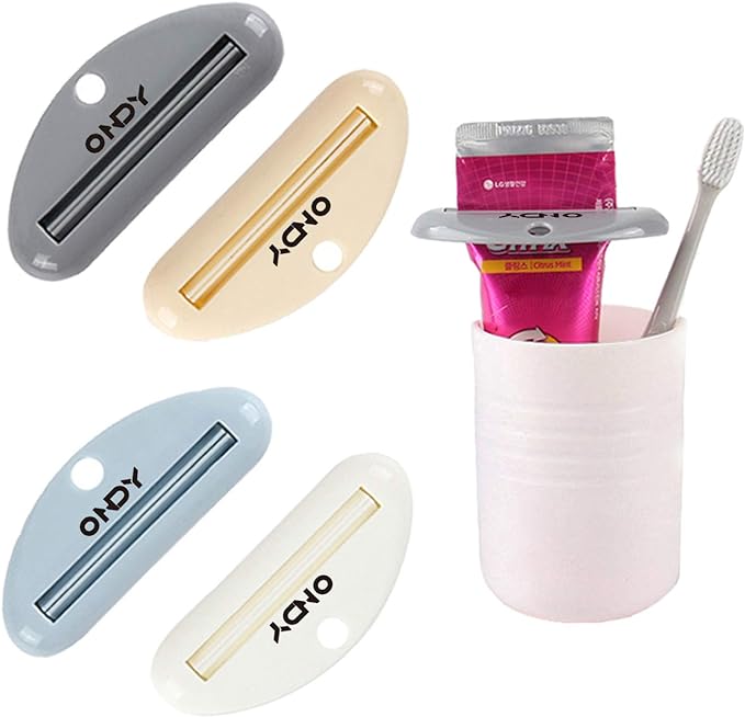 4 Pack Toothpaste Squeezers, Tube Squeezer for Toothpaste, Hand Cream, Polygel Tubes, Paint Tubes, Cosmetics