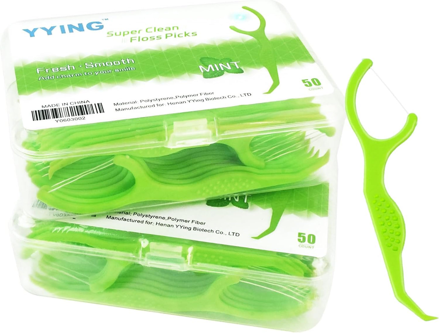 Dental Floss Picks for Teeth 100 Count Mint Tooth Picks Flossers for Adults Flossing Sticks with Portable Travel Case