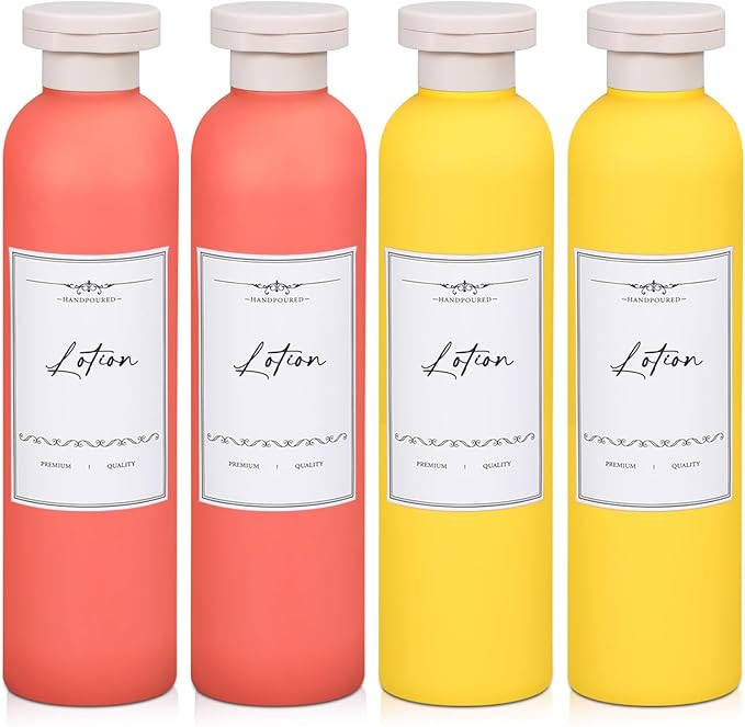 Travel Shampoo Bottle, Empty Plastic Squeeze Bottles 8.8oz with Flip Cap, Lotion Container for Toiletries Travel Size Shampoo and Conditioner