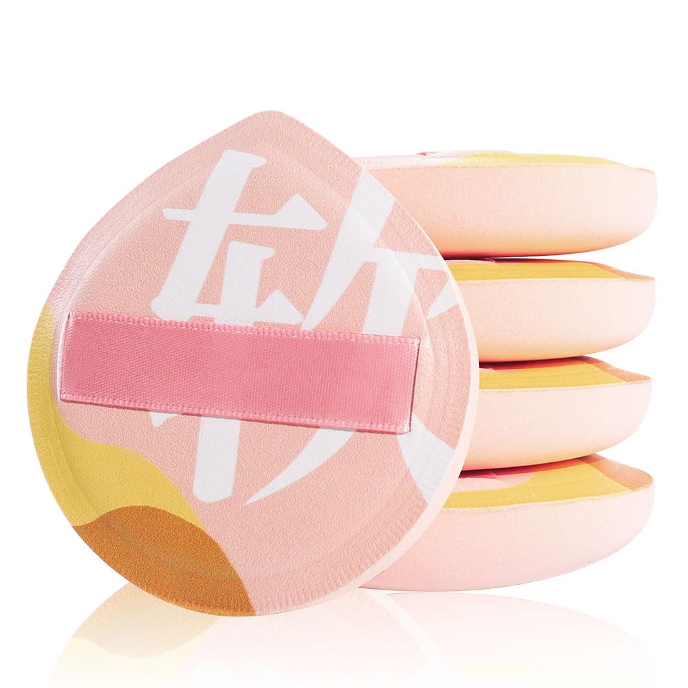 Makeup Sponge for Foundation Concealer and Powder,Latex Free Blender Sponge for Natural and Easy Makeup Soft Long Lasting Beginner-friendly,Travel Size Beauty Makeup Tools (Pink XL 5 Pcs)