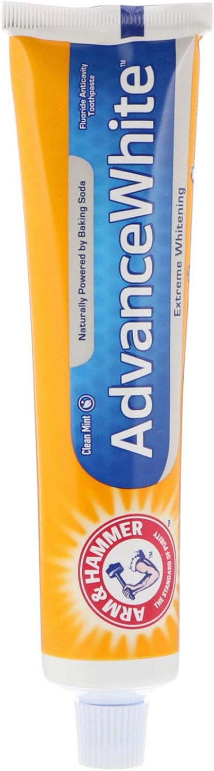 Arm & Hammer Advance Toothpaste Baking Soda Peroxide Tartar Control, White, 6 Ounce