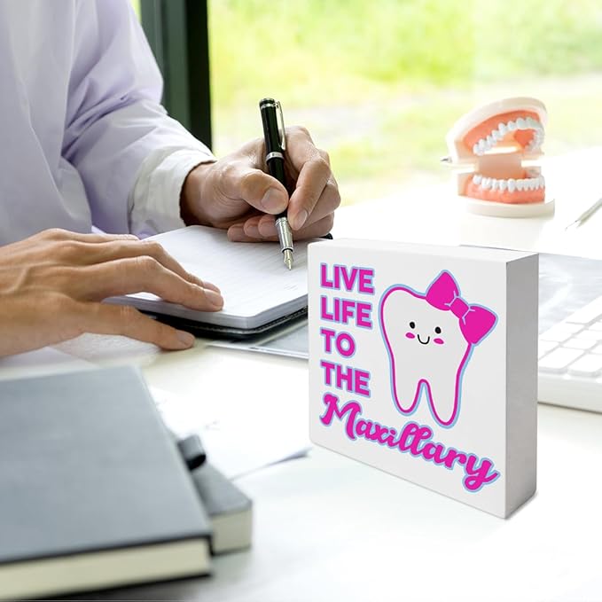 Dentist Gifts for Women Men Doctor, Gifts for Dentists Dental Assistant Student, Dental School Graduation Hygienist Gifts, Dental Decorations for Office Room Desk, Dental Office Desk Decor, Maxillary