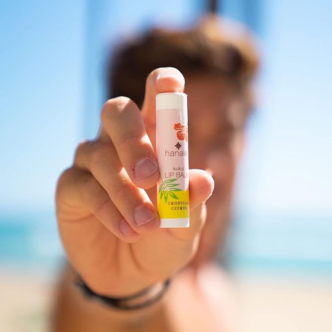 Hanalei Lip Balm & Moisturizer Variety Pack (5 Tubes) – Hydrating Care with Natural Kukui Oil & Beeswax – Soothes, Repairs & Nourishes Dry, Chapped Lips – Long-Lasting Moisture & Protection
