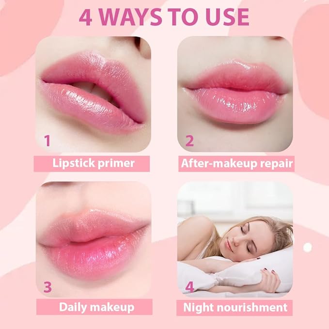 BINGBRUSH PH Color Changing Lipstick – Jelly Flower Lip Balm, Temperature-Activated Moisturizing Lip Tint, Long-Lasting Crystal Clear Lipstick for Women, Natural Glow & Hydration (02# Blue Fairy)