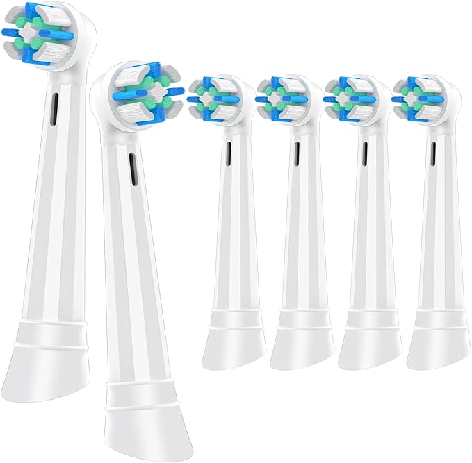 iO Replacement Heads Compatible with Oral B iO 2/3/4/5/6/7/8/9/10 Series Electric Toothbrush,IO Toothbrush Heads Compatible with Oral B iO,Medium-Hard bristles Care for Your Teeth,White