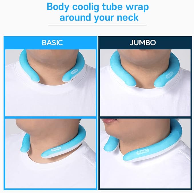 MPAC+ Neck Cooler Icering | Cooling Neck Wrap - Personal Air Conditioner with Gel Ice Pack for Outdoor Activities, Hot Weather Relief, Summer, Freeze Below 64F (Basic, Blue)