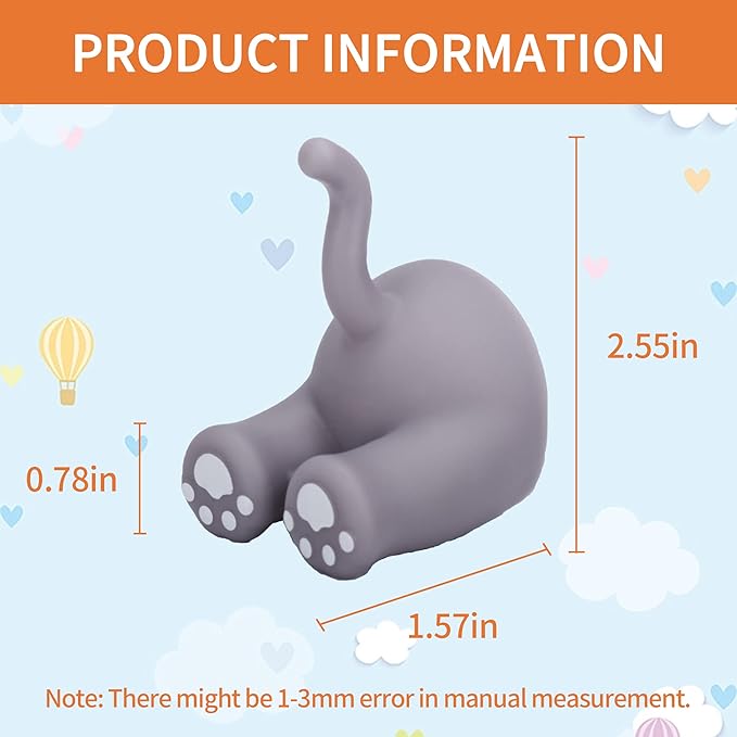 Kids Toothbrush Holder Multi-Purpose Animal Tail Hooks, Kitchen Bathroom Utility Hanger, Wall Mounted Cute Animal Tail Holder for Hanging Towel Key Hat -2 Pack