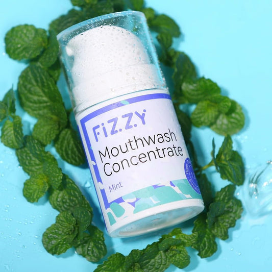 Fizzy Mouthwash Concentrate | Remineralizing Enamel Repair, Nano Hydroxyapatite | 20X Concentrated Travel Size | No Fluoride, Alcohol, Dye | Xylitol, Dry Mouth | Kids & Adults | Mint