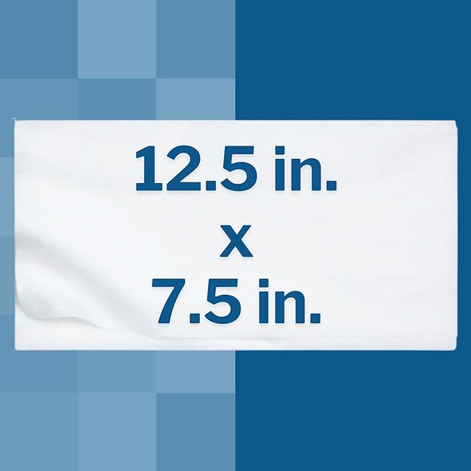 McKesson Washcloth Wipes for Adults, Unscented (6 Pack, 576 Washcloths) Disposable Wash Cloths for Body - Fragrance-Free No-Rinse Formula - Good for Incontinence and Elderly - 96 Wipes Per Pack