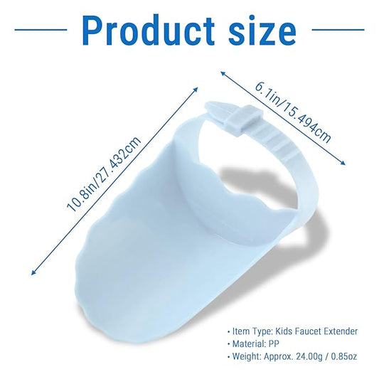 Faucet Extender for Toddlers,Generic Kids Faucet Extender Sink Extender for Kids Hand Washing, Suitable for Bathroom, Bathtub Sink, Fits Most Faucets(Blue)