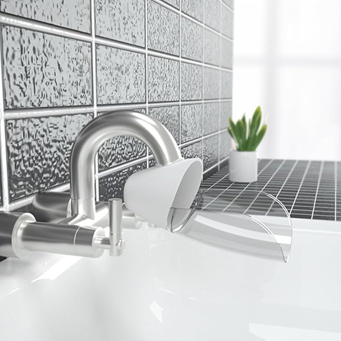 Faucet Extender - 4 Pack Sink Xxtender, Faucet Extender for Toddlers Baby Children Hand Washing, Bathroom Kitchen Spout Extender for Faucet, Adjustable Faucets Extension