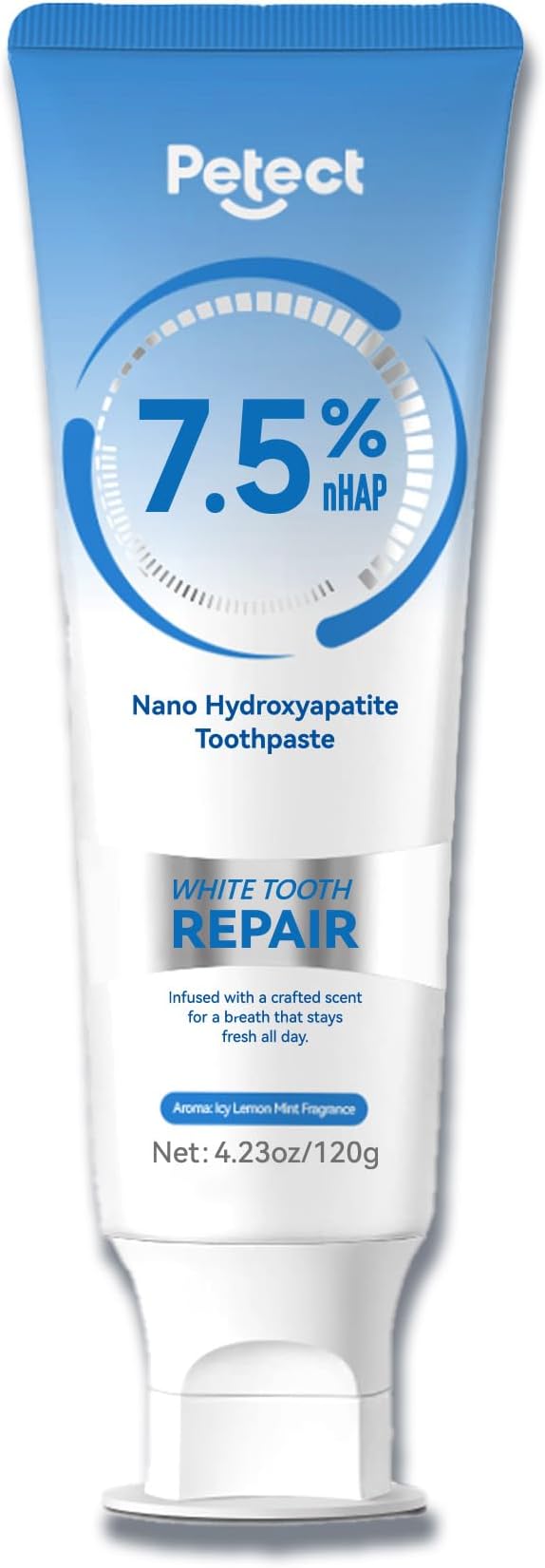 Hydroxyapatite Toothpaste, ICY Melon Mint, Enamel Protection Formula, Tooth Strengthening, Fresh Breath, Daily Use for Oral Health 4.23 OZ