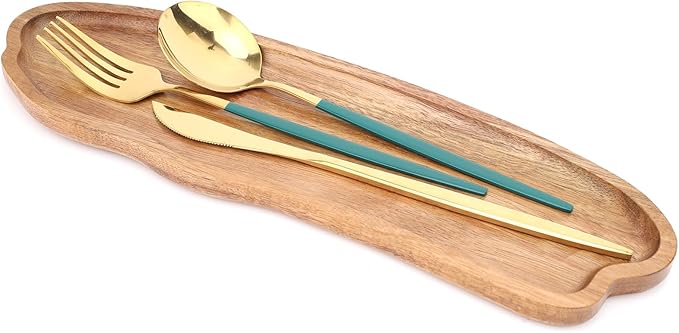 Fermus Wooden Tray 12.7 Inch Long Jewelry Dish Cosmetics Organizer Bathroom Clutter Wood Decorative Serving Platter Small Storage Tray, Cloud Shape