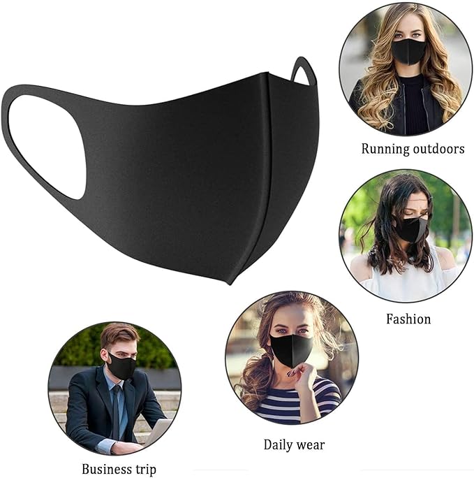 20 Pack Face Mask Unisex Washable and Reusable Comfortable Face Protection from Dust Pollen Pet Dander Fashionable Anti-Smog