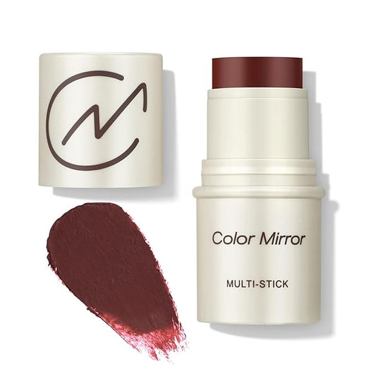 Multi-Use Makeup Stick - Blush, Lipstick, Eyeshadow & Highlighter For All Skin, Buildable Color, Long-Lasting, Lightweight, Natural Soft Finish(49 Cherry Jam Matte), 0.158 oz