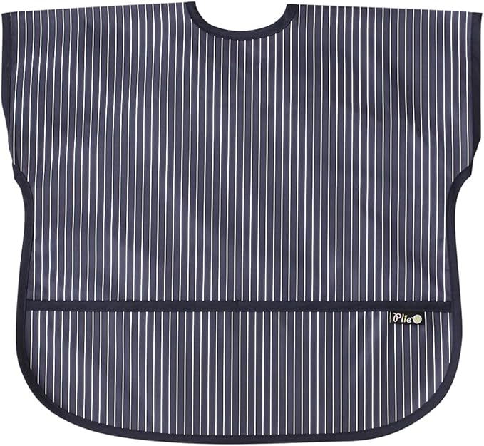 Short Sleeve Waterproof Bib for Toddlers – Easy Clean Feeding Apron for Mealtime, Daycare, Self-Feeding, Lightweight