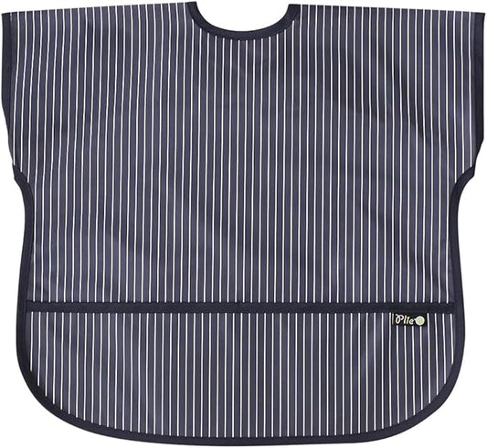 Short Sleeve Waterproof Bib for Toddlers – Easy Clean Feeding Apron for Mealtime, Daycare, Self-Feeding, Lightweight