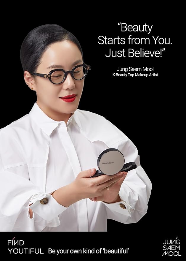 JUNG SAEM MOOL [ SPF ] Essential Skin Nuder Cushion (17 Fair Pink) | Refill Included (0.98 Fl Oz) | SPF50 Broad Spectrum | Natural Finish | Makeup Artist Brand