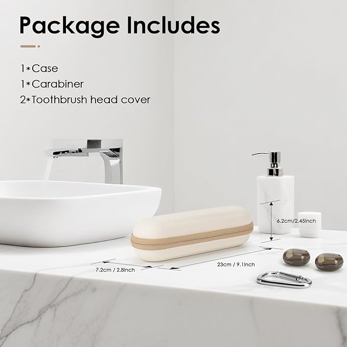 Yinke 2.0 Electric Toothbrush Case For Oral B/Oral-B Pro/Philips Sonicare/Aquasonic Toothbrush, Travel Electric Toothbrush Case