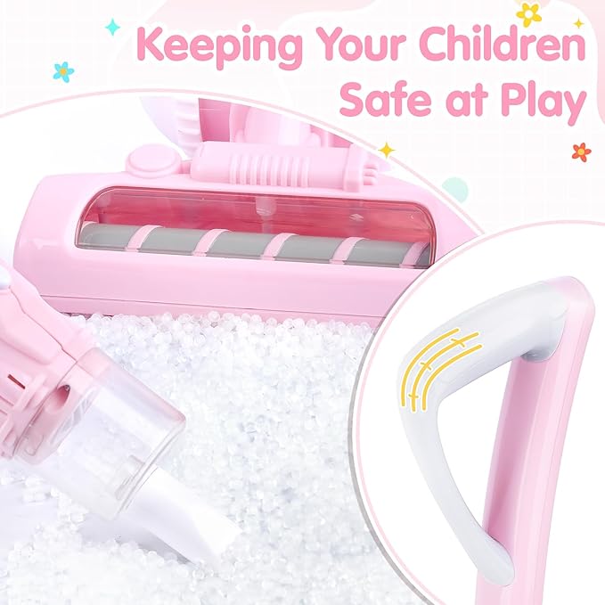 Kids Vacuum Cleaner Toy Set for Toddlers - 2PCS Toy Vacuum Sets for Toddlers 3+ Toddler Vacuum Toy That Works with Sound Effects, Baby Play Vacuum Pretend Role Play Household Housekeeping