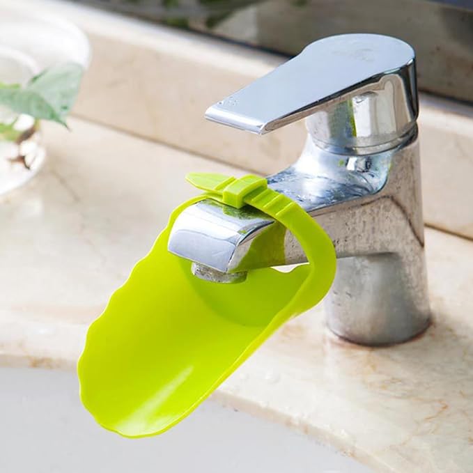 Kids Faucet Extender - Faucett Flow Guide, Hand Washing Faucets Extension | Toddler Water Reach, Sink Extenders Kid Handss Wash Helper, Hands Washings Helpers, Convenient Sinks Accessories For Kitchen