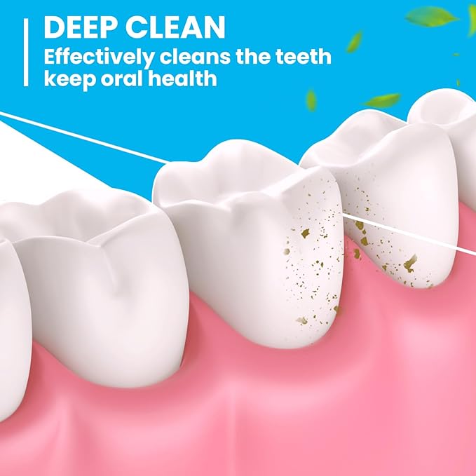 Geiserailie 72 Pack Dental Floss Bulk 50m Each Mint Travel Dental Floss Oral Care for Teeth and Gum Protection(Mint Green)