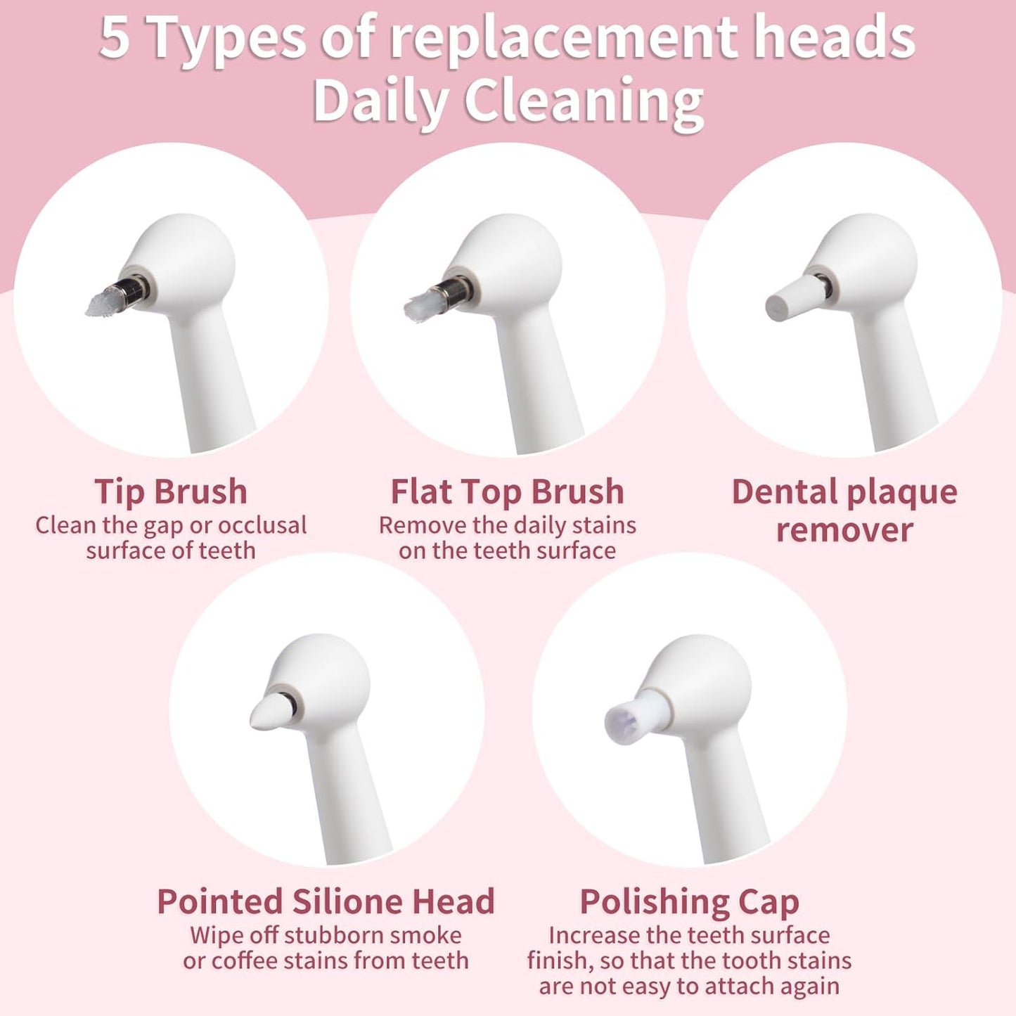 Water flosser Cordless for Teeth, 4 Modes Dental Oral Irrigator, 100ML Portable IPX7 Waterproof Water Teeth Cleaner, 8 Jet Tips for Home&Travel