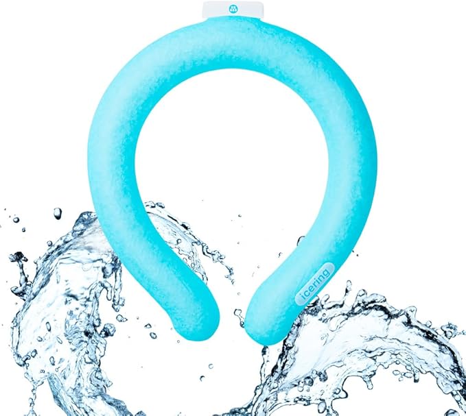 MPAC+ Neck Cooler Icering | Cooling Neck Wrap - Personal Air Conditioner with Gel Ice Pack for Outdoor Activities, Hot Weather Relief, Summer, Freeze Below 64F (Jumbo, Blue)