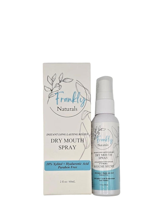 Dry Mouth Spray - Frankly Naturals - With Xylitol, Fast Acting, Long Lasting, Non-Acidic