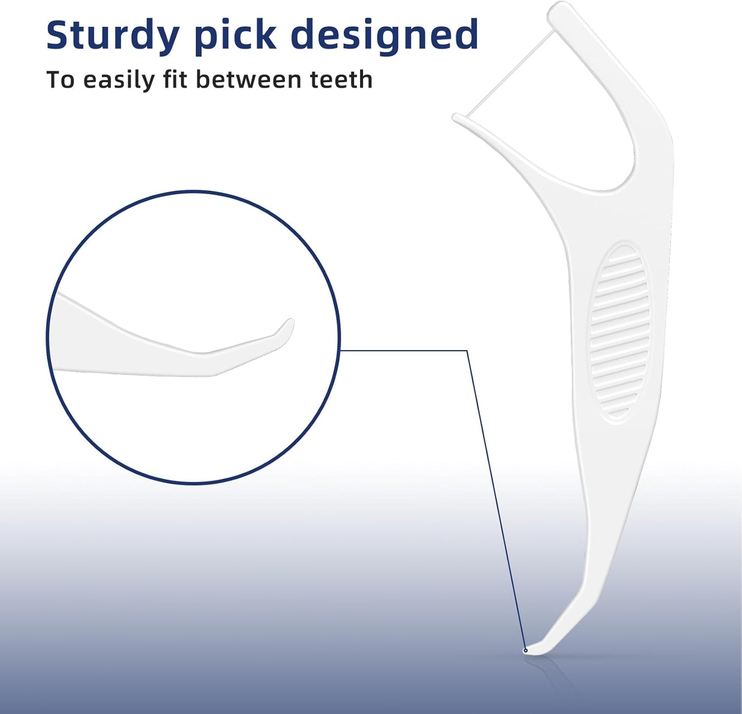 RAZOKO Orthodontic Flossers for Braces, Ortho Dental Floss Picks for Adults & Kids, Premium Thin Floss,Designed for Braces, Unflavored 120 Count