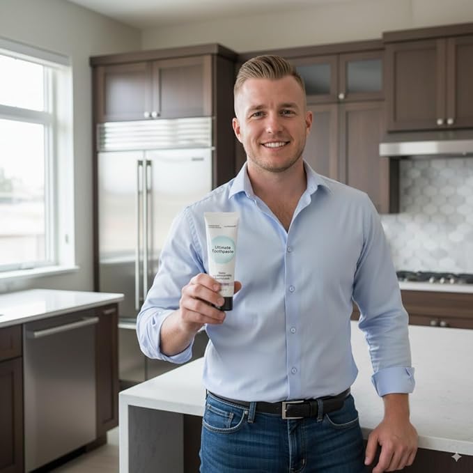 Fluoride Free Nano Hydroxyapatite Ultimate Toothpaste for Remineralizing Enamel & Sensitive Relief, Whitening, Antiplaque, SLS Free, Fresh Mint, 4 oz (3 Tubes, Fresh Mint)