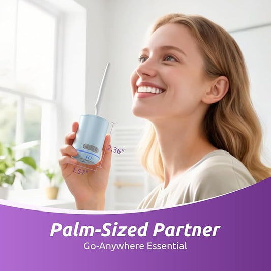 UV Toothbrush Holders Travel, Unique Upright Toothbrush Travel Case, Suitable for Any Manual/Electric Toothbrush Head, Rechargeable Portable Toothbrush Cleaner-Blue