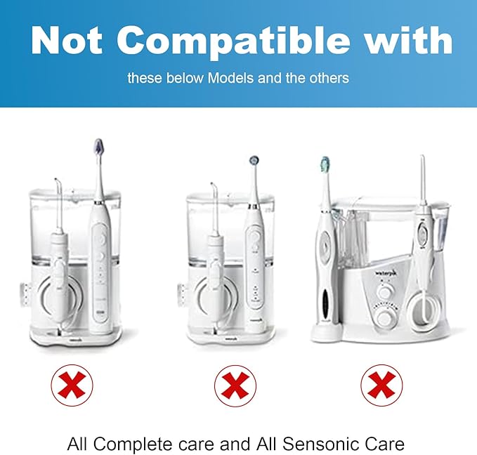 Replacement Brush Heads for WaterPik Sonic-Fusion 2.0 Flossing Toothbrush (SF-03/SF-04) and Sonic-Fusion Flossing Toothbrush (SF-01/SF-02),4 Count Black with Covers